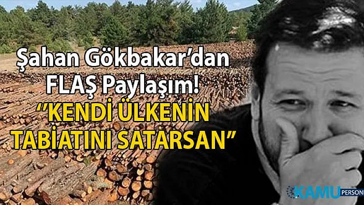 Ünlü komedyen Şahan Gökbakar'dan Kaz Dağları için Flaş Paylaşım! 'Kendi ülkenin tabiatını satarsan'