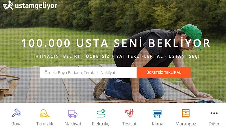 Ustamgeliyor.com Türkiye'de Binlerce Ustaya İstihdam Sağlıyor!