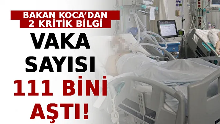 Vaka Sayısı 111 Bini Aştı! Bakan Koca'dan 2 Kritik Bilgi