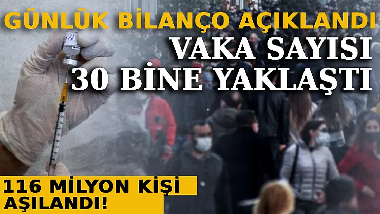 Vaka Sayısı 30 Bine Yaklaştı: 116 Milyon Kişi Aşılandı