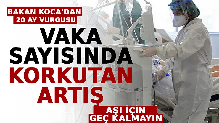 Vaka Sayısında Korkutan Artış: Bakan Koca'dan 20 Ay Vurgusu