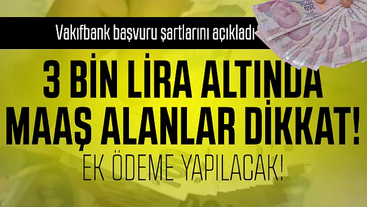 Vakıfbank emekli maaşı promosyon duyurusu yayımladı: 3 Bin lira altında emekli maaşı alan ve alacaklara verilecek emekli maaşı promosyon tutarı belli oldu!
