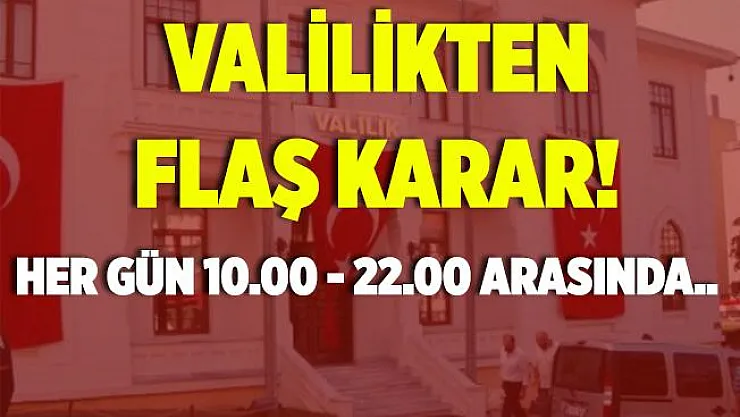 Valilikten 65 yaş üstü vatandaşlarla ilgili flaş karar!