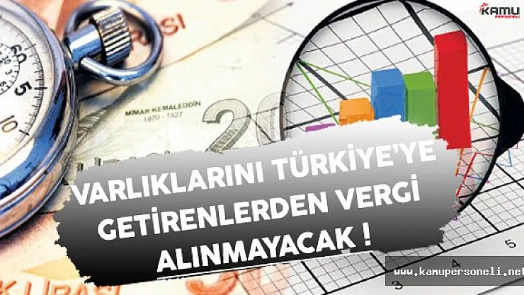 Varlık Barışı İle Yurt Dışındaki Varlıklarını Türkiye'ye Getirenlerden Vergi Alınmayacak