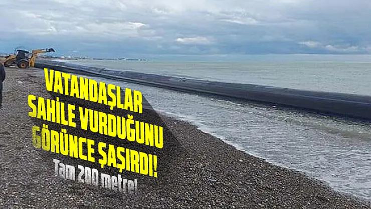 Vatandaşlar sahile vuran boruyu görünce şok oldu!