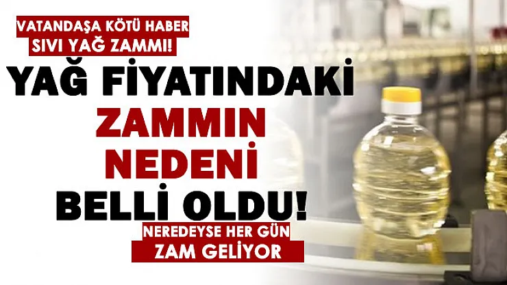 Vatandaşlara kötü haber geldi! Sıvı yağ fiyatlarına gelen zammın nedeni belli oldu