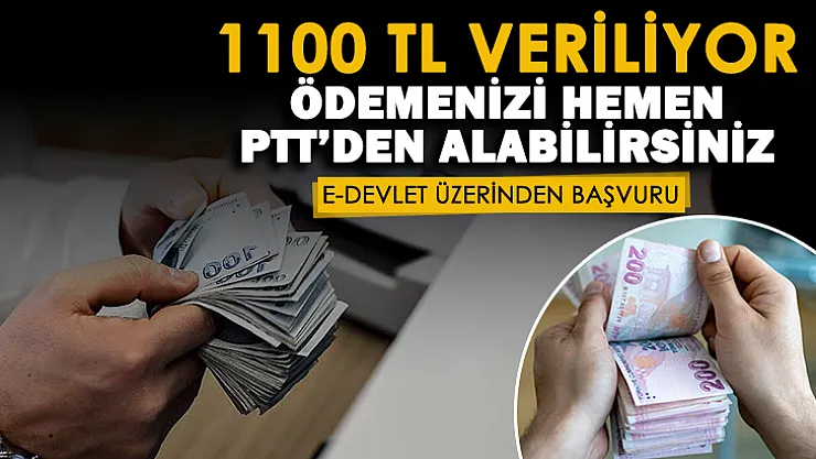 Vatandaşlara pandemi desteği veriliyor! İhtiyacı olan vatandaşlara 1100 TL veriliyor! Desteğinizi hemen PTT'den alın
