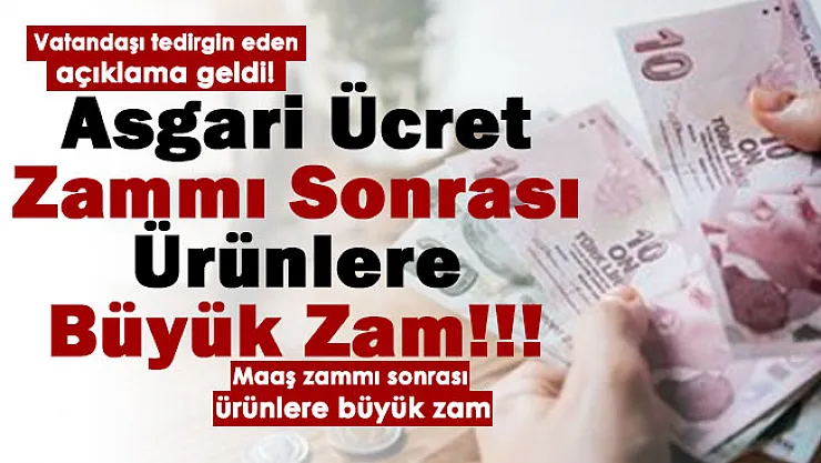 Vatandaşları tedirgin eden açıklama geldi! İşçilerin maaşına yapılacak zamdan sonra birçok ürüne de zam gelecek!