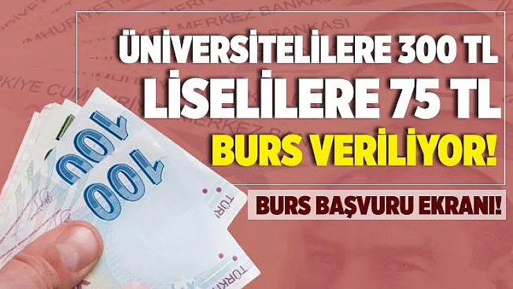 VGM, üniversitelilere 300 TL, liselilere 75 TL burs verecek! VGM burs başvuru ekranı!