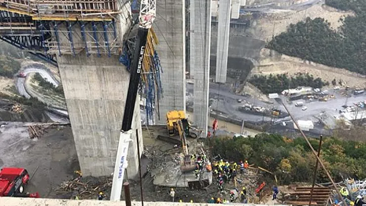 Viyadük İnşaatı Çöktü ! İşçiler Enkaz Altında Kaldı