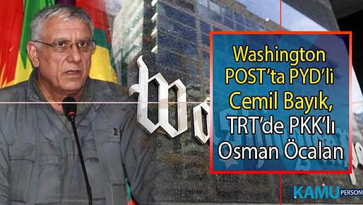 Washington Post Gazetesi'nde terörist Cemil Bayık, TRT'de terörist Osman Öcalan tepkisi!