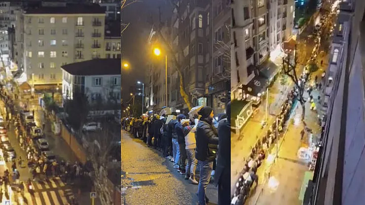 Yardım tırı okula gelemedi İstanbul halkı tek yürek oldu! Devasa insan zinciri ile yardımlar elden ele taşındı! İşte o görüntüler…