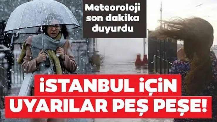 Yarın İstanbul'da Plan Yapacaklara Meteoroloji'den Uyarı!