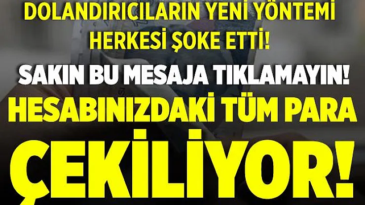 Yeni dolandırıcılık yöntemi! Gelen bu mesaja sakın inanmayın!