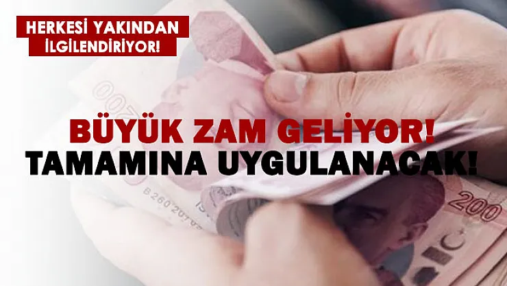 Yeni zam kararı duyuruldu! Bütün hepsine yüzde 37 zam geldi!