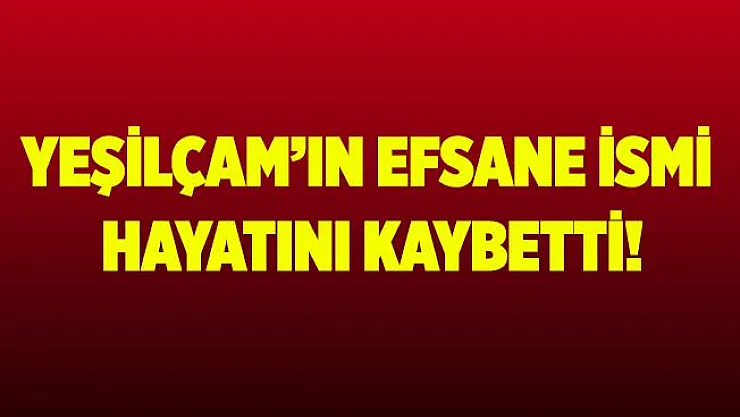 Yeşilçam'ın efsane ismi Ali Şakar hayatını kaybetti! Ali Şakar kimdir?