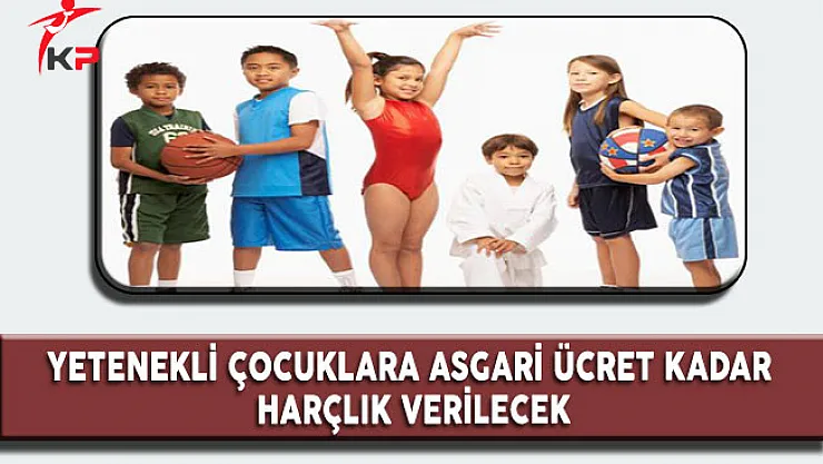 Yetenekli Çocuklara Asgari Ücret Kadar Harçlık Verilecek