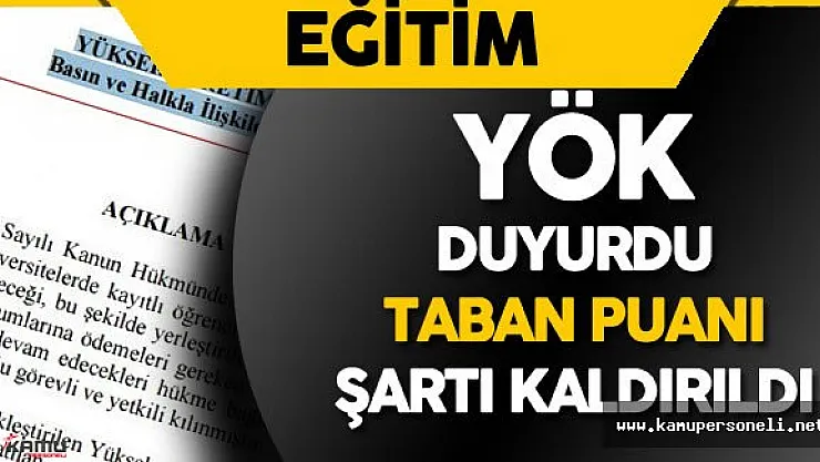 YÖK Kapatılan Üniversitelerdeki Öğrencilerin Durumu Hakkında Duyuru Yayımlandı