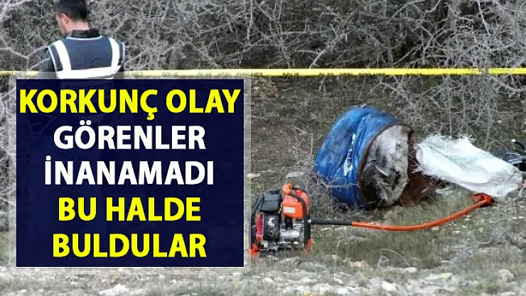 Yozgat'ta preslenmiş varil içerisinde erkek cesedi bulundu!