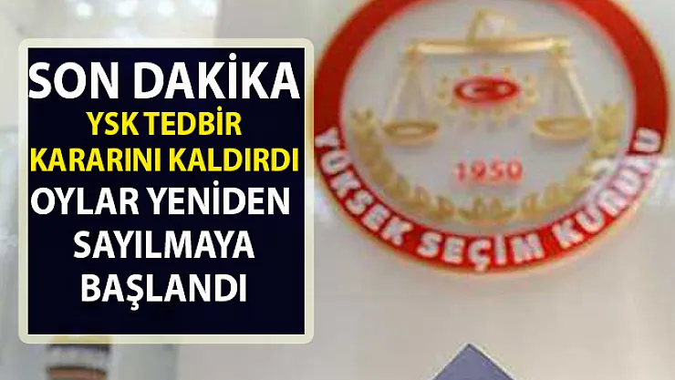 YSK, tedbir kararını kaldırdı! İstanbul'da geçersiz oylar tekrar sayılmaya başlandı!