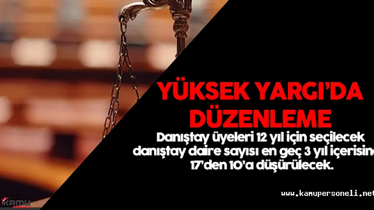 Yüksek Yargı Düzenlemesi TBMM Genel Kurulda Kabul Edildi