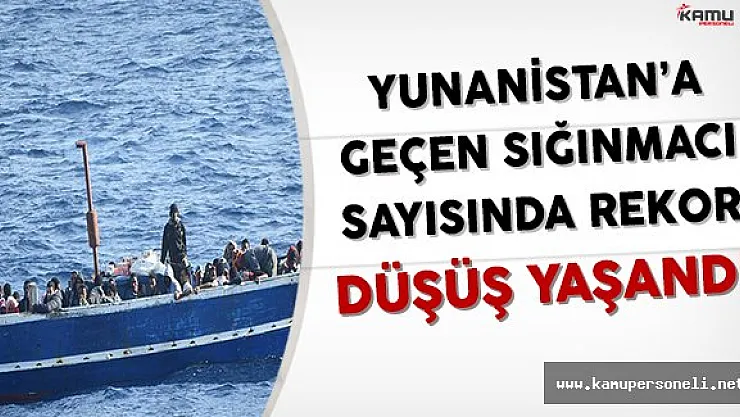Yunanistan'a Geçen Sığınmacı Sayısında Rekor Sayıda Düşüş Yaşandı