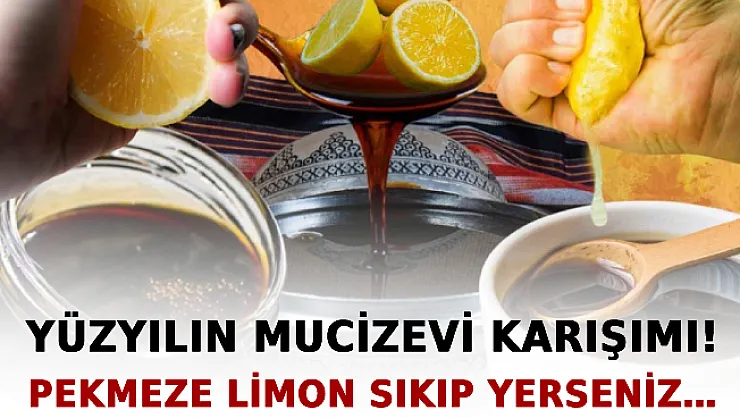 Yüzyılın Mucizevi Karışımı! Pekmeze Limon Sıkıp Yerseniz…