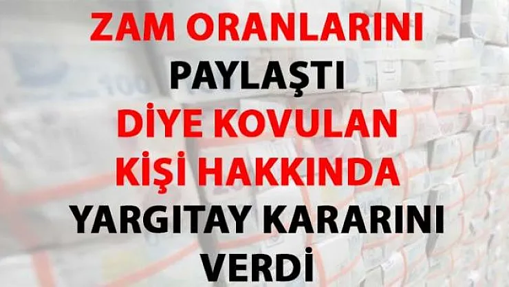 Zam oranlarını paylaşan bilgisayar uzmanı tazminatsız şekilde kovuldu
