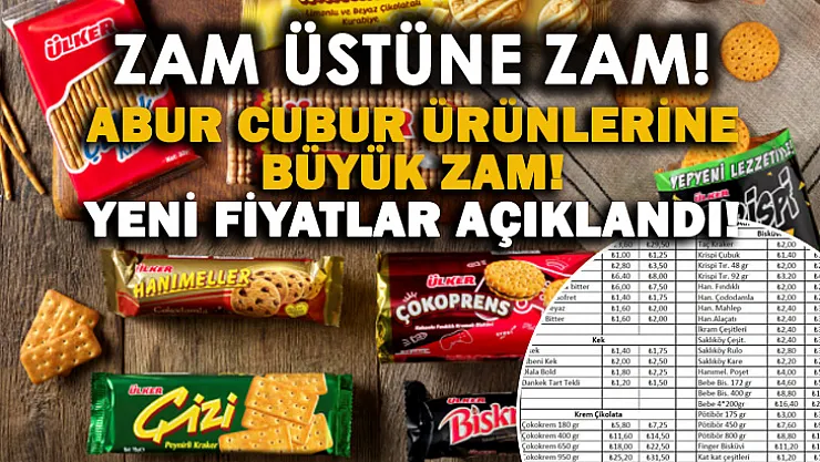 Zam üstüne zam! Abur cuburlara yüzde 25 zam geldi!