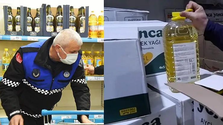 Zincir Marketlere Ayçiçek Yağı Baskını! O Market Fena Yakalandı! 15 Bin 416 Litre Ayçiçek Yağı Ele Geçirdi