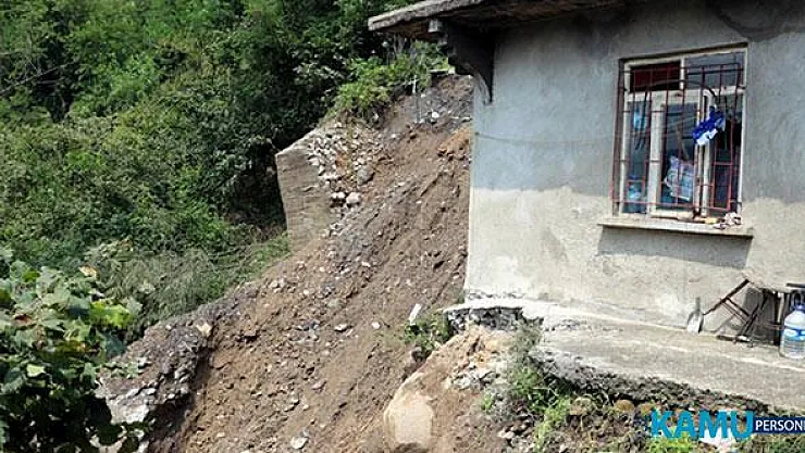 Zonguldak'ın Kozlu İlçesinde Heyelan! 6 Ev Çöktü, 20 Kişi Evsiz Kaldı!