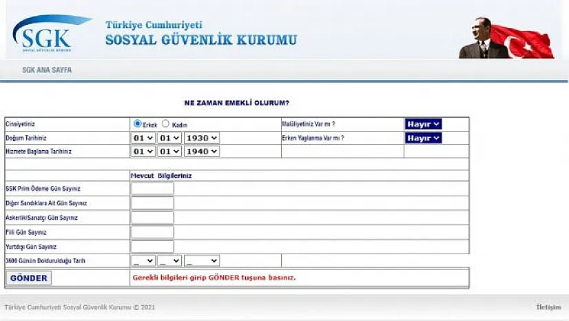 Ne zaman emekli olabilirim? 4a, 4b ve 4c'liler tıkla ne zaman emekli olacağını öğren