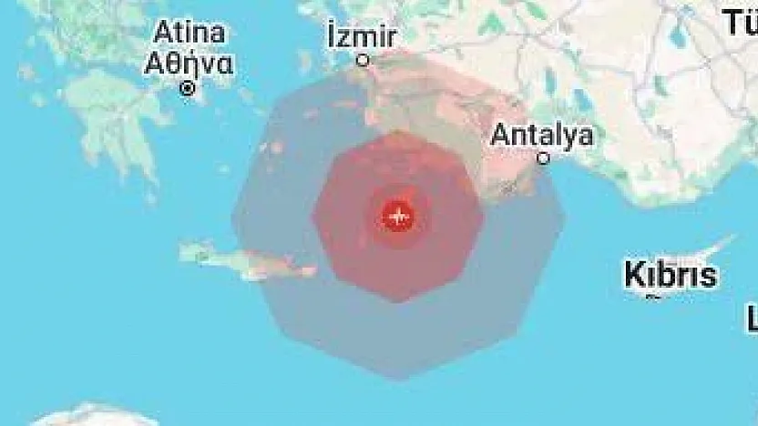 Muğla Açıklarında 6.0 Büyüklüğünde Deprem