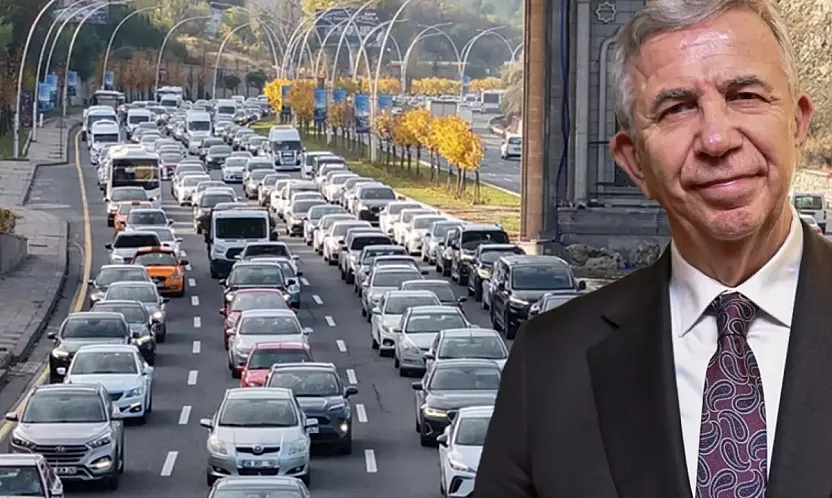 Ankara'da trafik kaosu için neşter vuruldu: Mansur Yavaş 'tercihli yol' için sandığı işaret etti!