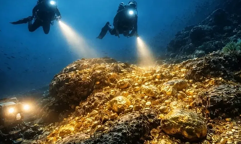 Deniz altında dev altın madeni buldular