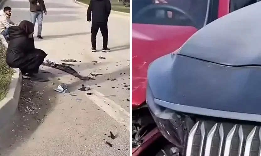 Mucize Mi? Yerli Gurur Togg Direksiyon Sınavında Test Edildi: Kurs Aracı Paramparça, TOGG Sadece Çizik Aldı!