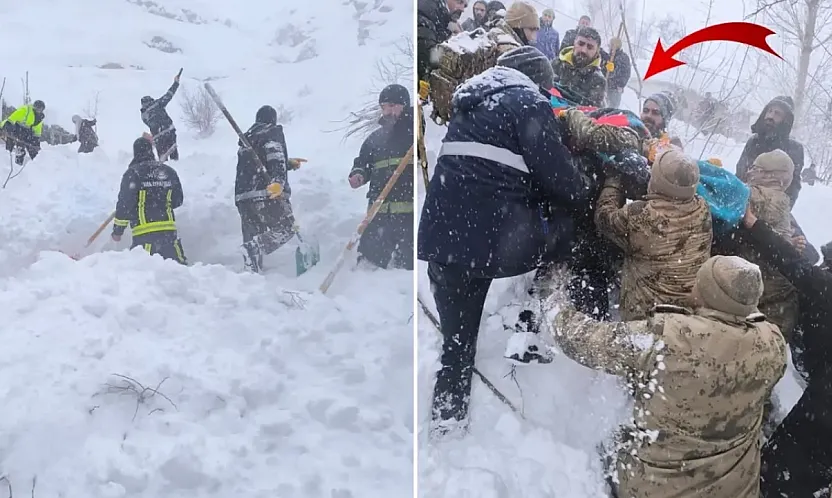 Van'da çığ felaketi: Kar altında kalan kadından acı haber geldi